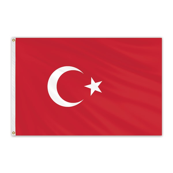 Global Flags Unlimited Turkey Outdoor Nylon Flag 12"x18" 203592